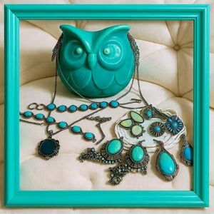 Vintage Inspiration  Jewellery Lot 45 Pc Bohemian Necklace Bracelet Earrings